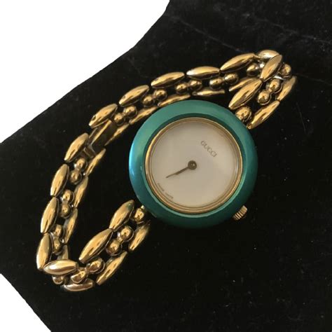 vintage females gucci watch|vintage Gucci watch changeable.